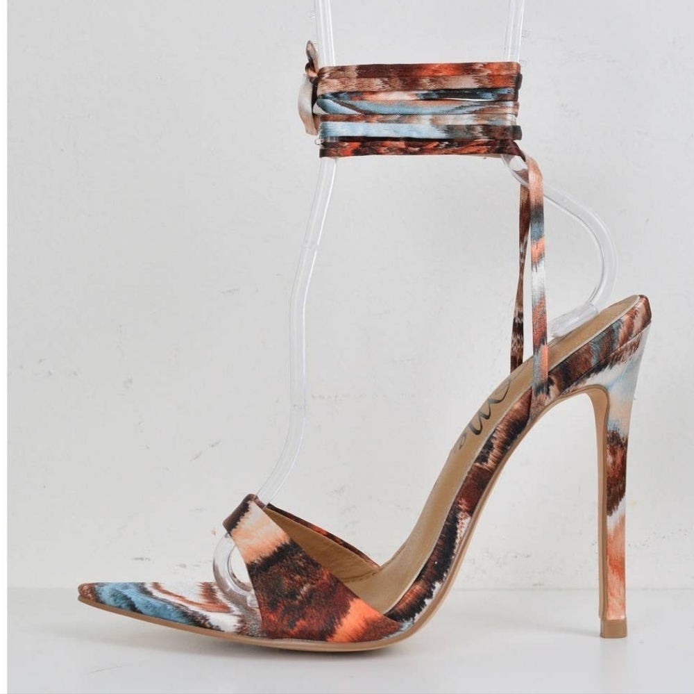 NEW-Brown Multi Color Heel